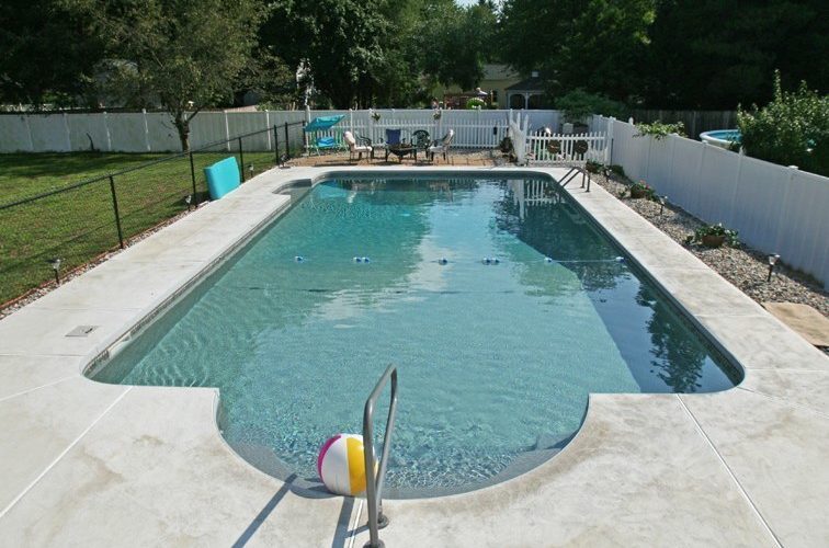 This is a photo of a patrician in ground pool.